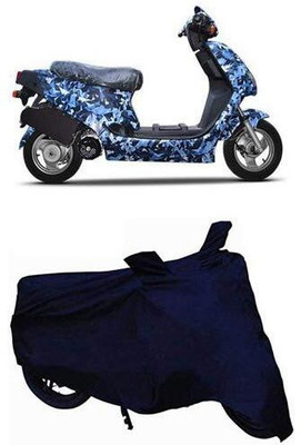 KEDIT Two Wheeler Cover for Hero(Electric AXLHE-20, Blue)