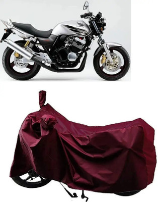 PEDALUP Waterproof Two Wheeler Cover for Honda, Universal For Bike(CB 1000R, Maroon)