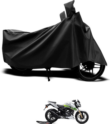 PAGORA Waterproof Two Wheeler Cover for TVS(Apache RTR 200 Fi E100, Black)