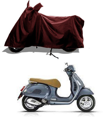 GROFATIK Two Wheeler Cover for Vespa(GTS Super 300 BS6, Maroon)