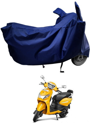 Amexride Two Wheeler Cover for Hero(MotoCorp Pleasure Plus, Blue)