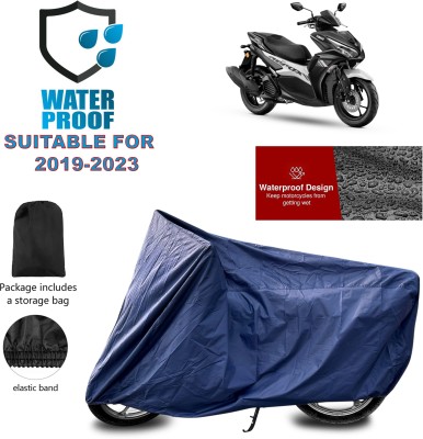 GOSHIV-car and bike accessories Waterproof Two Wheeler Cover for Yamaha(Aerox 155 Maxi BS6, Blue)