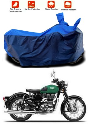 Furious3D Two Wheeler Cover for Royal Enfield(Meteor, Blue, Blue)