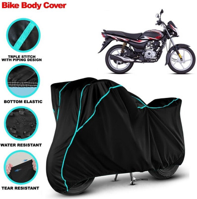 Grizzly Waterproof Two Wheeler Cover for Bajaj(Platina 110, Black)
