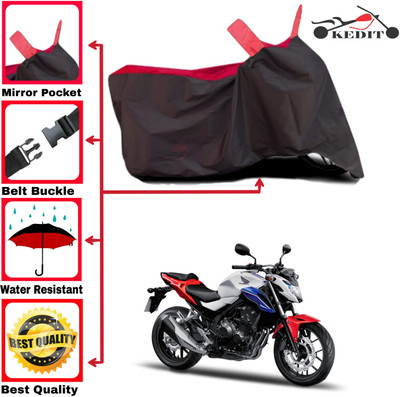AASHTIK MART Two Wheeler Cover for Honda(CBR 250R, Red, Black)