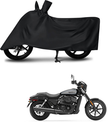 DeepShakshi AUTOMOTIVE Waterproof Two Wheeler Cover for Harley Davidson(Street 750, Black)