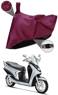 KEDIT Two Wheeler Cover for Hero(Leap Hybrid SES, Maroon)