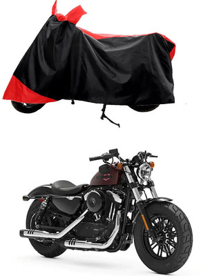 GROFATIK Two Wheeler Cover for Harley Davidson(Forty Eight, Red)