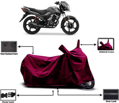 KEDIT Two Wheeler Cover for TVS(Victor, Maroon)