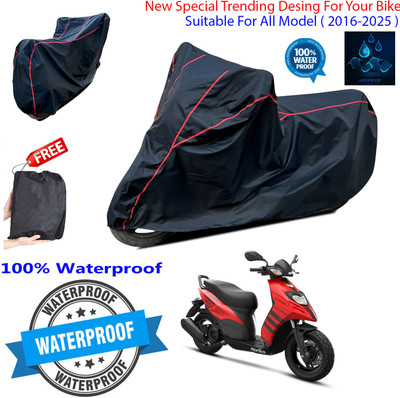 OliverX Waterproof Two Wheeler Cover for Aprilia(Storm 125, Black)