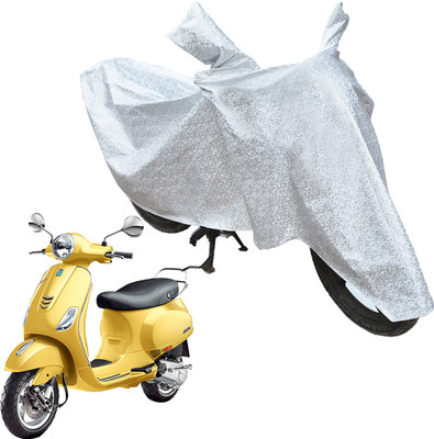 RiderShine Waterproof Two Wheeler Cover for Piaggio(Vespa VXL 150, Silver)