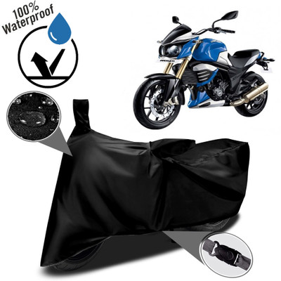 ROYAL AUTO MART Waterproof Two Wheeler Cover for Mahindra(Mojo UT 300, Black)