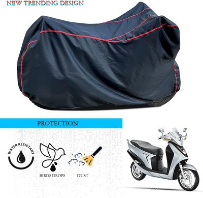 GOSHIV-car and bike accessories Waterproof Two Wheeler Cover for Hero(Leap Hybrid SES, Black)