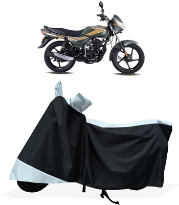 Tricway Two Wheeler Cover for Bajaj(CT100, White)