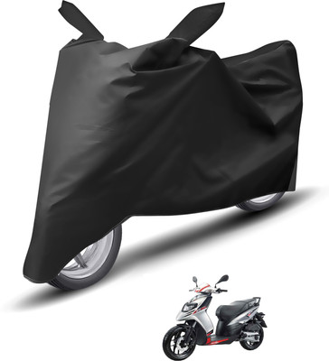 Caronix Waterproof Two Wheeler Cover for Aprilia(SR 125, Black)