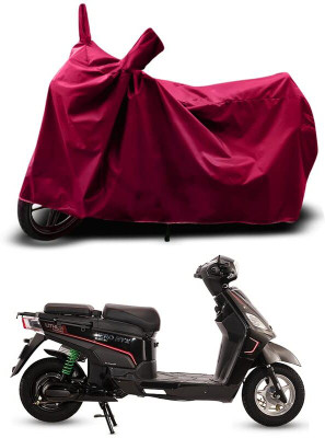 KEDIT Two Wheeler Cover for Hero(Electric NYX e5, Maroon)