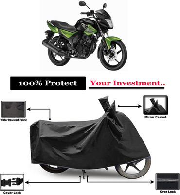 Amexride Two Wheeler Cover for Yamaha(SZ RR V2.0 BS6, Black)