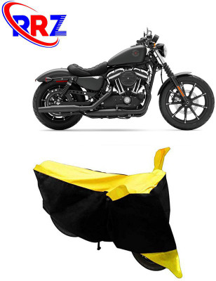 RRZ Waterproof Two Wheeler Cover for Harley Davidson(Iron 883, Black, Yellow)
