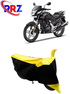 RRZ Waterproof Two Wheeler Cover for Hero(CBZ, Black, Yellow)