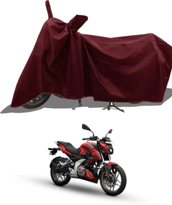 Mdstar Waterproof Two Wheeler Cover for Bajaj(Pulsar N160, Maroon)