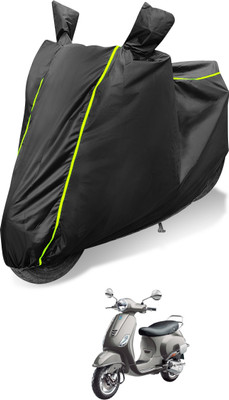 Auto Hub Waterproof Two Wheeler Cover for Vespa(Vespa VXL 125, Black)