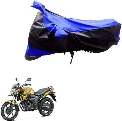 MWBB Waterproof Two Wheeler Cover for Honda(CB Trigger, Black, Blue)