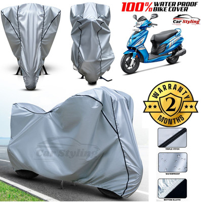 Car Styling Waterproof Two Wheeler Cover for Hero(Maestro, Silver, Black)