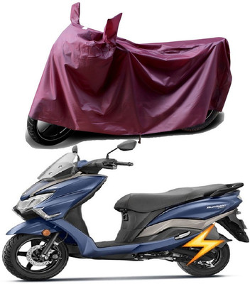 THE REAL ARV Waterproof Two Wheeler Cover for Suzuki(Burgman Electric, Maroon)