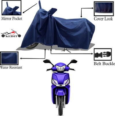 KEDIT Two Wheeler Cover for Universal For Bike(Gusto, Blue)