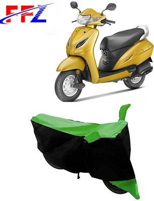 FFZ Two Wheeler Cover for Honda(Activa 5G, Black, Green)