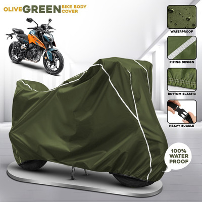 AUTOCAD Waterproof Two Wheeler Cover for KTM(125 Duke BS6, Green)