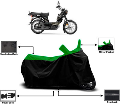 Amexride Two Wheeler Cover for TVS(Heavy Duty, Green)