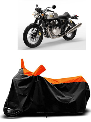 VESMEI Two Wheeler Cover for Royal Enfield(650GT, Orange)