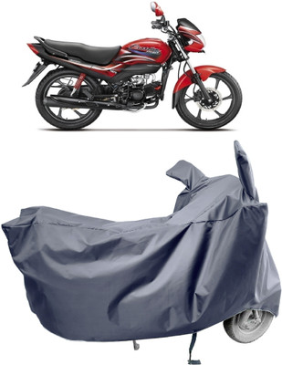 Amexride Two Wheeler Cover for Hero(Passion Pro i3S, Grey)
