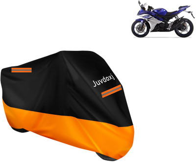 Juvdoxj Waterproof Two Wheeler Cover for Yamaha(YZF R15 Ver 2.0, Orange)