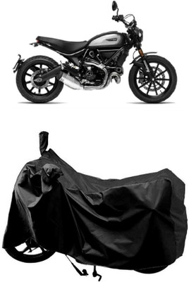 AutoKick Two Wheeler Cover for Ducati(Scrambler Icon, Black)