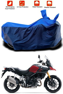 Mdstar Waterproof Two Wheeler Cover for Suzuki(V Strom 1000, Blue)