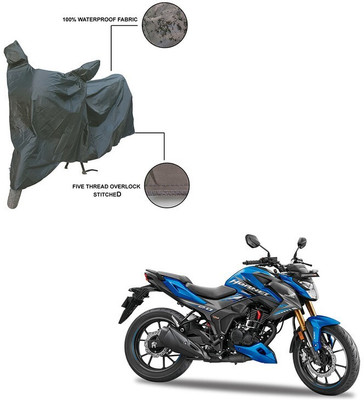Furnish Flow Two Wheeler Cover for Honda(Grey)
