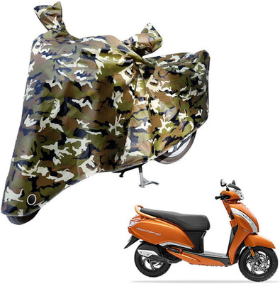 Laxnera Waterproof Two Wheeler Cover for TVS(Jupiter, Green, Black)