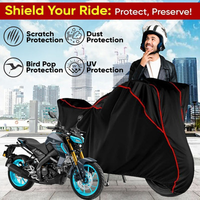 Shiv Kanha Waterproof Two Wheeler Cover for Yamaha(MT 15, Black)