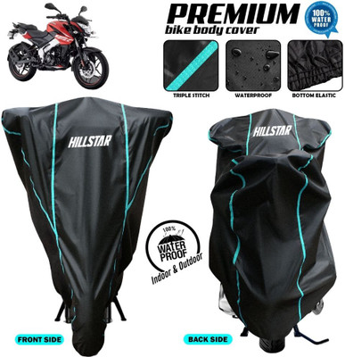 AutoGalaxy Waterproof Two Wheeler Cover for Bajaj(Pulsar NS-160 BS6, Black)