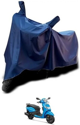 Tritika Waterproof Two Wheeler Cover for Hero(Pleasure Plus, Blue)