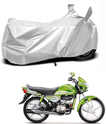 Aoriyon Two Wheeler Cover for Hero(HF Deluxe Eco, Silver)