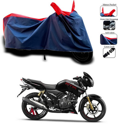 KEDIT Two Wheeler Cover for TVS(Apache RTR 180, Red)