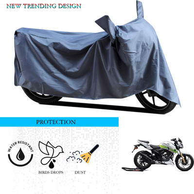 SnehaSales Waterproof Two Wheeler Cover for TVS(Apache RTR 200 Fi E100, Grey)