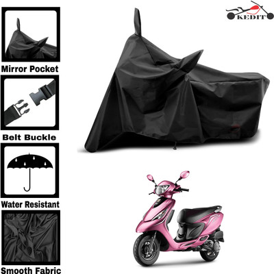 KEDIT Two Wheeler Cover for Universal For Bike(Zest, Black)