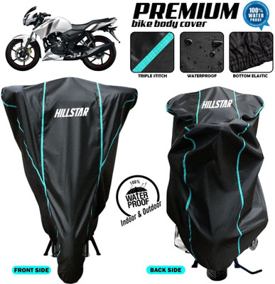AutoGalaxy Waterproof Two Wheeler Cover for TVS(Apache 150, Black)
