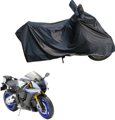 Motodreka Waterproof Two Wheeler Cover for Yamaha(YZF R1M, Black)