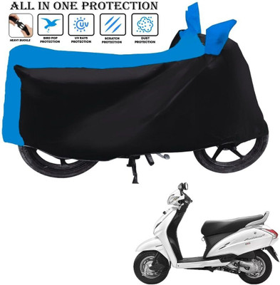 OliverX Waterproof Two Wheeler Cover for Honda(Activa 3G, Black, Blue)