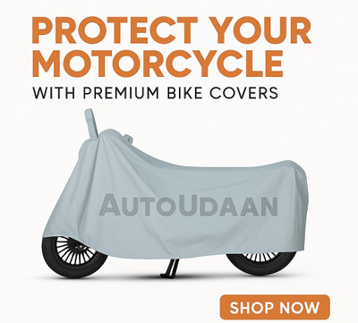 Auto Udaan Waterproof Two Wheeler Cover for Bajaj(Pulsar 150, Grey)